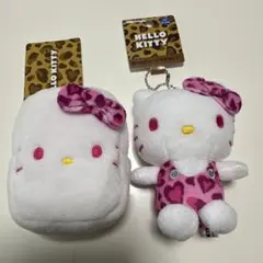 ハローキティ　ヒョウ柄シリーズ　ピンク