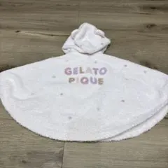 GELATO PIQUE ベビーポンチョ ピンク