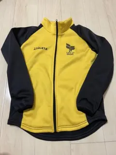 美品！　アスレタ　ATHLETA 裏起毛ジャージジャケット　160 黒×黄