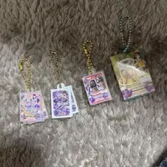 アイカツ 紫吹蘭 アクリルキーホルダー4個セット