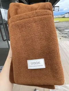 UOQK ポケット付きブラウンマフラー
