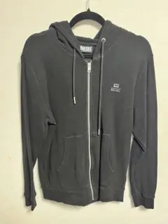 DIESEL ダークグレー フルジップパーカー