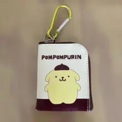 カラビナ付き L字 ミニ ミニポーチ ポムポムプリン サンリオ 小物入れ