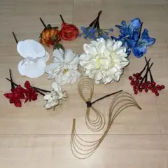 合成花　造花　セット　コサージュ・ブーケ・髪飾り