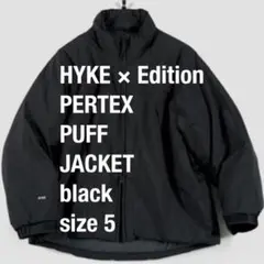 【別注】HYKE×Edition PERTEX PUFF JACKET 5 黒