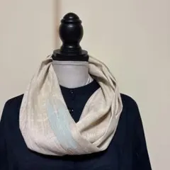 ひねりスヌード　夏物　着物リメイク ハンドメイド