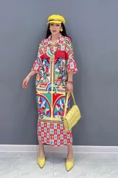 プリーツプリーズ 希少 メッシュ プリーツ ワンピース チュニック 3