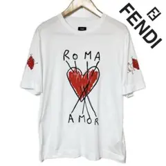 FENDI イタリア製 Roma Amor HeartＴシャツ Lのサムネイル