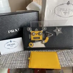 【送料込】プラダ ロボット 長財布  サフィアーノレザー PRADA