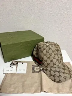GUCCI/グッチ キャップ GG柄キャンバス シェリーライン200035/Mのサムネイル