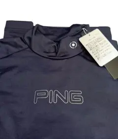 新品　Lサイズ　PING　長袖　ハイネックシャツ　黒