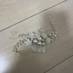 結婚式　前撮り　ヘアアクセ　コーム
