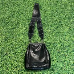 sense of place がま口 レザー ショルダーバッグ