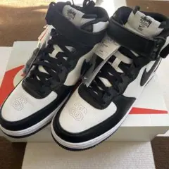 NIKE stussy Air Force 1 Mid Black 26.5cm