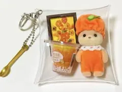 ガチャ詰めポーチ　オレンジ　シルバニア　赤ちゃん　フルーツ　ミニチュア