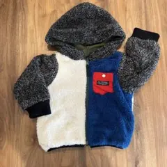 F.O.KIDS 95㎝ リバーシブルボアジャケット フード付き マルチカラー