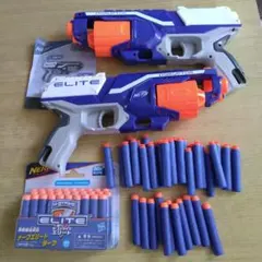 ナーフ エリート ディスラプター 2丁 ダーツ(新品30本 中古11＋26本)のサムネイル
