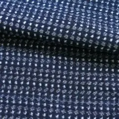 №200　古布　ハギレ　*藍染　絣　書生絣　はぎれ*　35×133cm