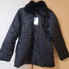 【新品タグ付】ラビットファー ダウン 撥水加工　アウター ブラック