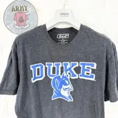 e5【XL】デューク大学 ブルーデビル カレッジ半袖Tシャツ グレー 海外古着のサムネイル