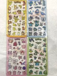 人気キャラクター　3D 硬いシール　4枚セット