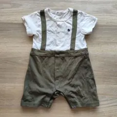 POLO Baby サスペンダー風ロンパース