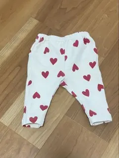 【breeze】ハート柄パンツ 厚手　70cm