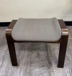 ニトリ スツール オットマン 黒 木目 皮革 マーシャル パーソナル
