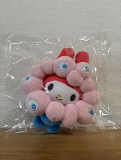 【新品】ミャクミャク×マイメロディ ぬいぐるみ カラビナ付き 万博会場限定