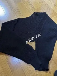 新品！DHOLIC ディーホリック　シースルー　ニットボレロ　黒のサムネイル