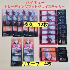 １６枚　夜久衛輔　灰羽リエーフ　ハイキュートレーディングフォトグレイステッカー