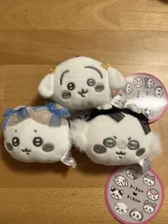 ちいかわ　ミニがま口リボン　3点まとめ売り　うさぎ　モモンガ　ハチワレ