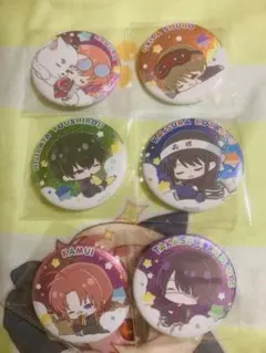 銀魂　銀八先生　ねおちむ　缶バッジ　グリッター　キラキラ　ホログラム