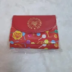 Chupa Chups キャンディ柄 ウォレット 赤 レッド 匿名配送