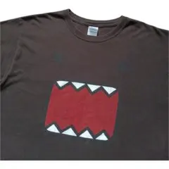 オリジナル 00s y2k どーもくん Domo-kun Tシャツ ブラウン L