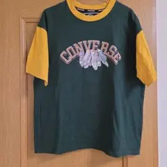 CONVERSE グリーン イエロー Tシャツ