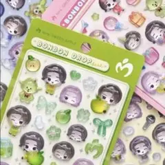 ミセスグリーンアップル　ボンボンドロップシール　4枚セット