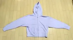 レディース　ユニクロ薄紫色のフード付きパーカー、Mサイズ