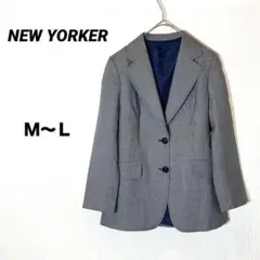 ニューヨーカー レディース ジャケット チェック柄 日本製 トラッド M 美品