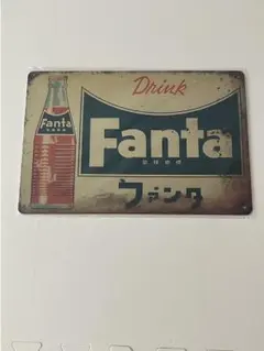 ファンタ Fanta ブリキ看板 メタルプレート 昭和レトロ