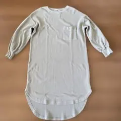 ジーナシス　ロングカットソーワンピ