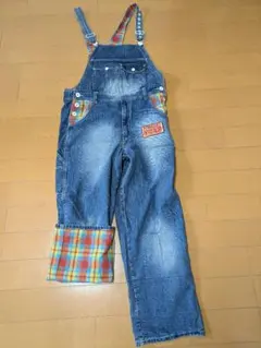 デニムオーバーオールサイズ2