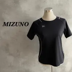 【大きいサイズ】ミズノ スポーツウェア 半袖 刺繍ロゴ ブラック XL 59