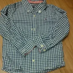 トミー・ヒルフィガー 長袖シャツ サイズ92 ギンガムチェック