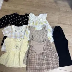 【バースデイなど】女の子用幼児服8点セット100cmなど