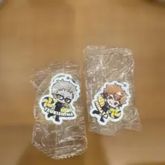日向翔陽・月島 蛍　めじるしチャーム2点セット　ハイキュー！！ｘくら寿司