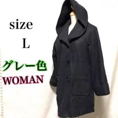 Lunacion フード付きミドル丈コート サイズL