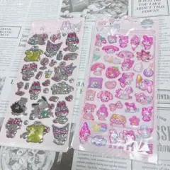 キャラクター　平面　ボンボンドロップシール　2枚セット