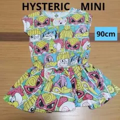 HYSTERIC　MINIキャラクター柄 ノースリーブワンピース 90cm