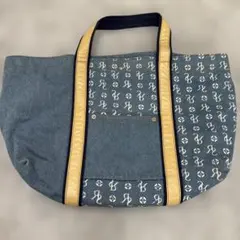 デニムロゴトートバッグ